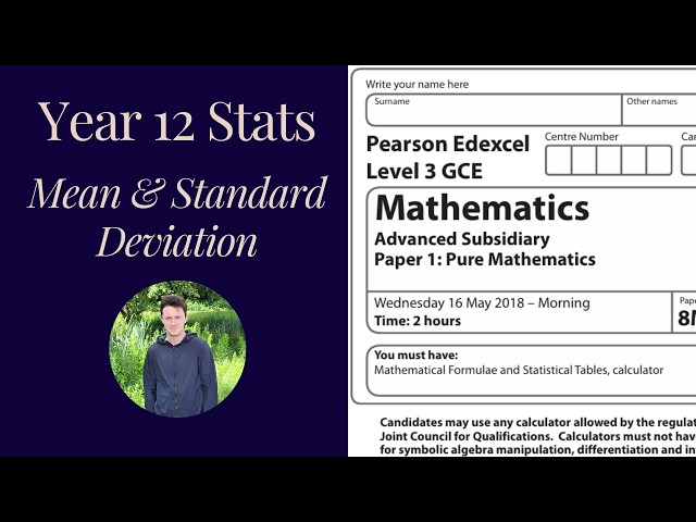 Mean, Standard Deviation and Large Data Set revision! (Edexcel Pure Maths)