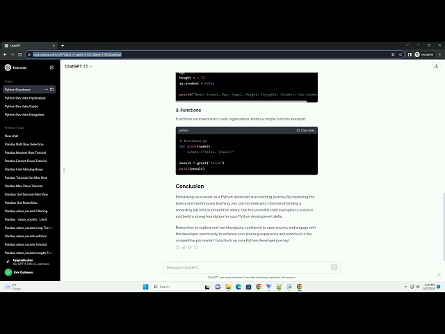 python developer jobs for freshers salary