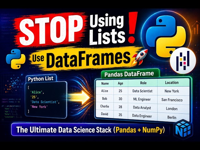 From Lists to DataFrames: Building the Data Science Stack in Python 🐍