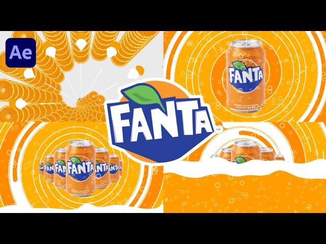 Fanta Logo Animation in After Effects | Motion Graphics Tutorial