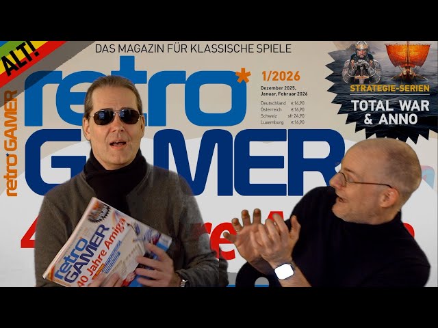 Roland Austinat & Jörg Langer blättern in Retro Gamer  1/26