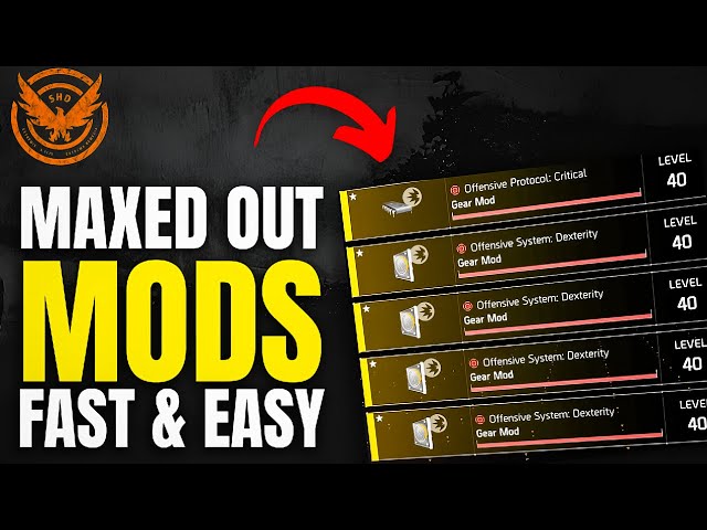 The Division 2 - BEST WAYS TO FARM MAXED MODS FOR RETURNING OR SOLO PLAYERS! (2025)
