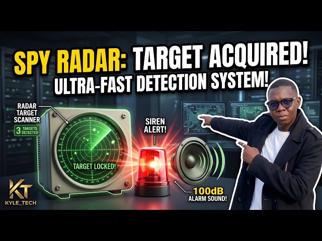 I Built a SPY RADAR in Tinkercad! (Arduino Target Tracker)