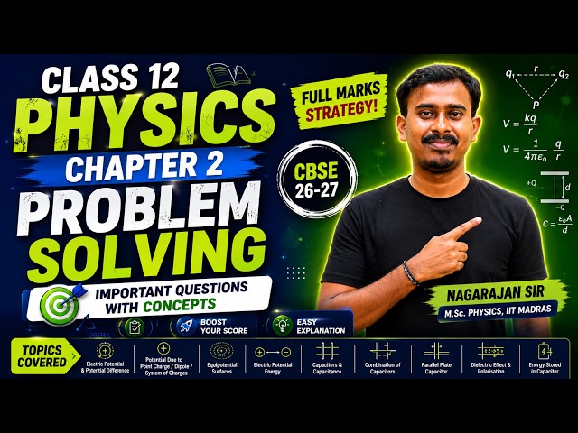 6Q PYQs Electric Potential and Capacitance 🔥 Most Important CH 2| Class 12 CBSE | NEET | JEE