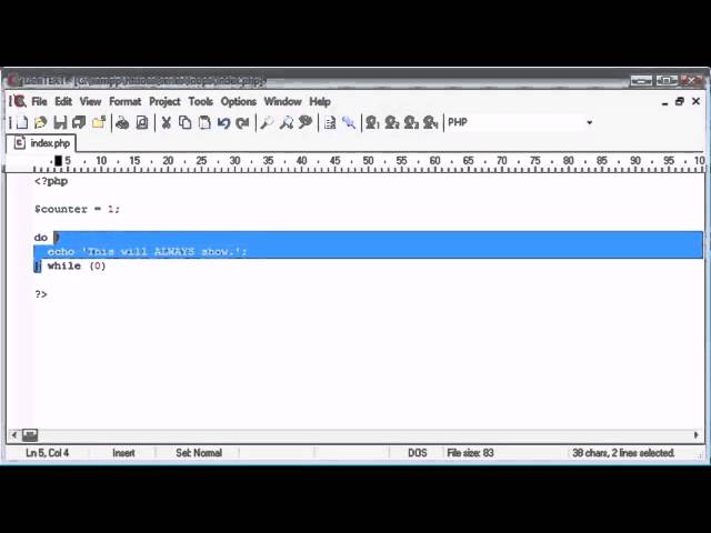 Beginner PHP Tutorial - Lesson №26 - do while Loop
