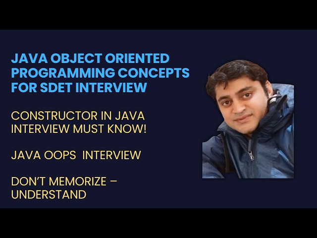 Java OOPs for SDET Interviews #2: Constructors in Java Explained with Real Runnable Example