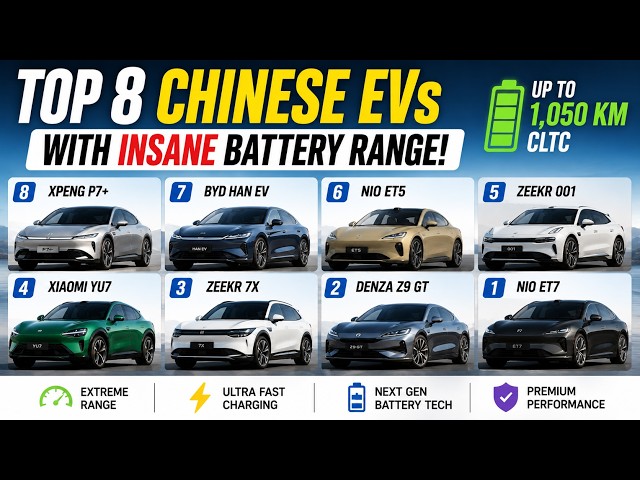 The Longest-Range Chinese Electric Cars of 2026!