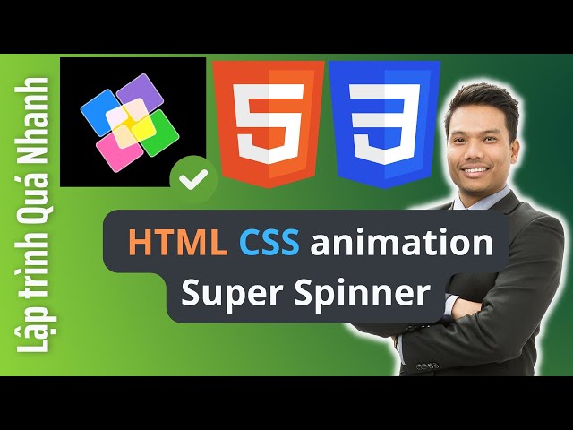 HTML CSS animation Super Spinner