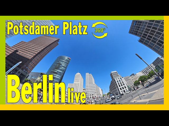 Der Potsdamer Platz Berlin - ein Symbol der Wiedervereinigung Deutschlands - Berlin live gestreamt