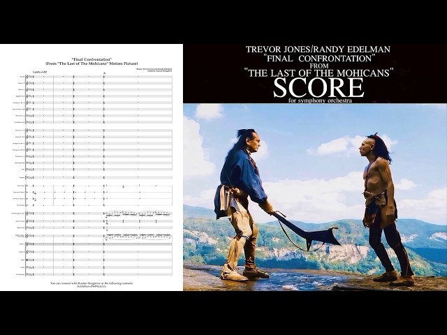 Trevor Jones&Randy Edelman - "Final Confrontation" from "The Last Of The Mohicans".Score(Partitura).