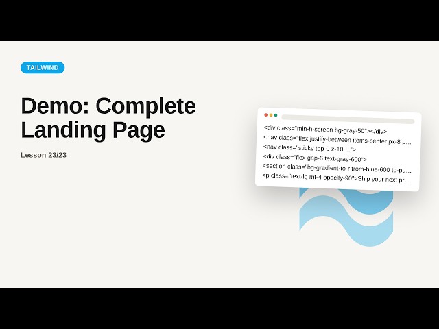 Tailwind CSS : Building a Complete Dashboard Page: A Real Demonstration