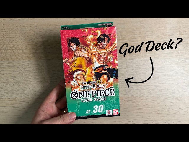 Opening the NEW One Piece Starter Deck - ST30 Ace & Luffy