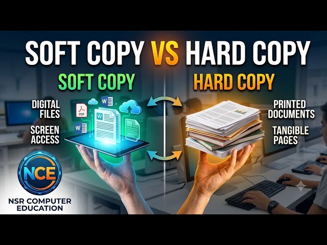 Hard Copy vs Soft Copy in Urdu | ICS Part 1 Chapter 1 | 5 Marks Question | BISE Mardan