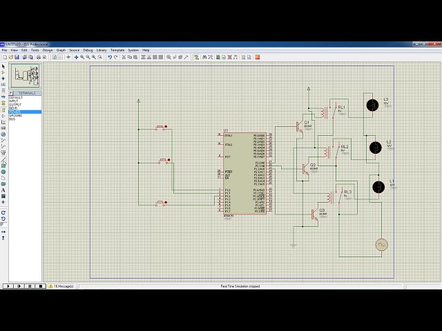 Automatic Street light control using 8051 micro controller ,Keil IDE and Proteus Simulation