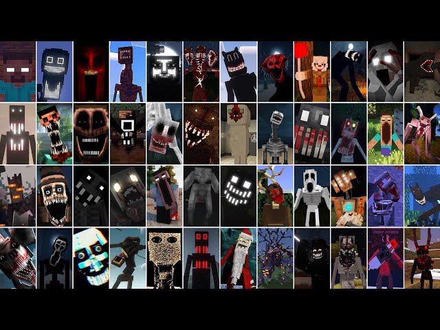 Minecraft Horror Mods JumpScare Compliation