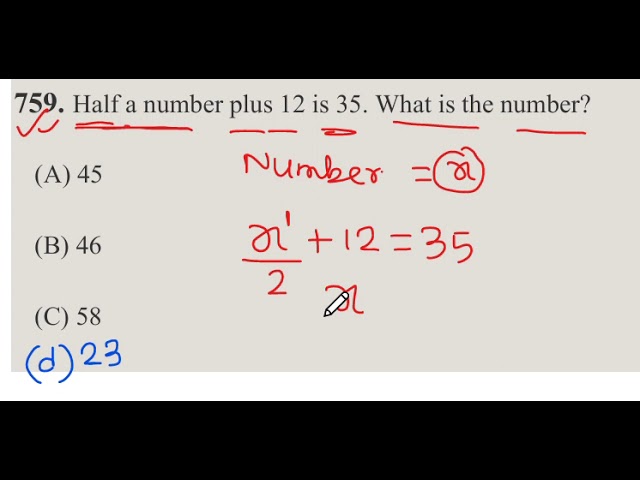 ASVAB/PiCAT Quick Mathematics Practice Part 21 word Problem on Linear Equations #asmr #asvab #gcse 