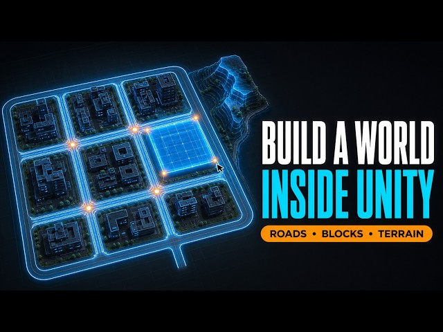 Building Game Worlds Directly in Unity — Roads, Blocks, Terrain & Mesh Editing