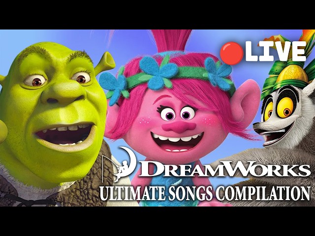 🔴 LIVE 🎵 NON-STOP DreamWorks Sing-A-Long Songs! 🎤 Shrek, Trolls,, Spirit + MORE! 🌟 Tiny Tunes