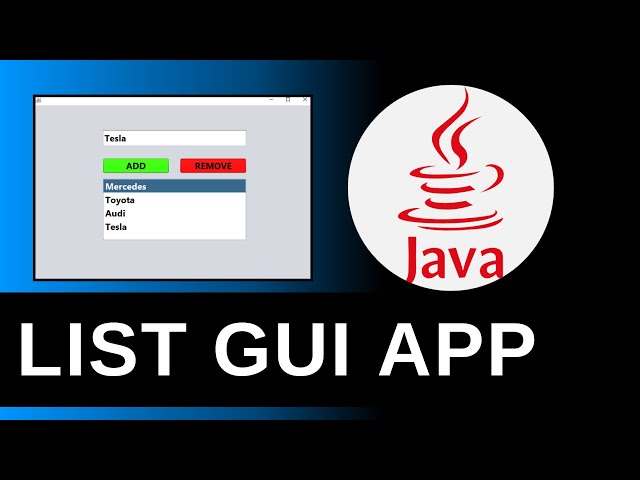 LIST APP (Swing) -  Java Tutorials For Beginners 40