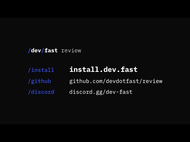 Introducing /dev/fast Review: Cursor for Code Review