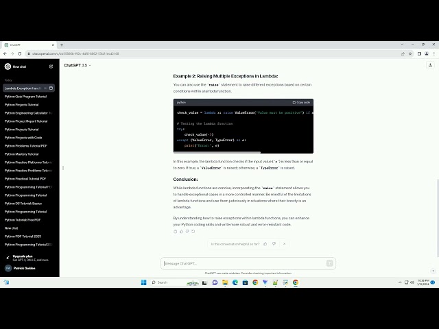 python raise exception in lambda