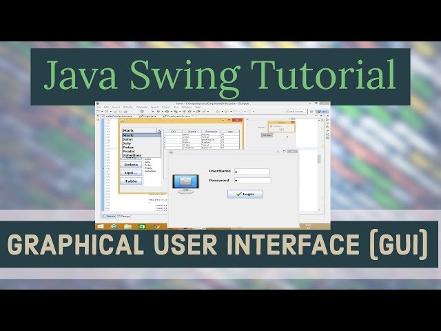 Java Swing GUI Programming Tutorial | Java Swing (Graphical User Interface) Tutorial