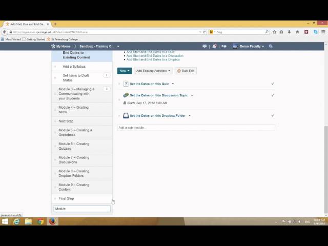 Create a Module or Sub Module
