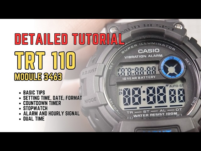 How to Set & Use Casio TRT-110H (Full Tutorial)