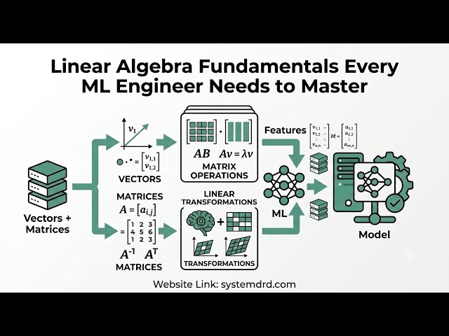 Linear Algebra for Machine Learning:Essential Concepts Every ML Engineer Must Master |Python & NumPy