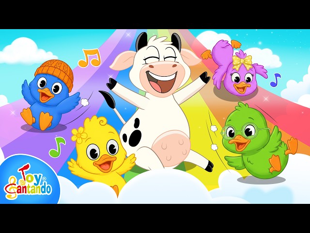 Seven Colorful Little Ducks 🦆 | Learn to Count from 1 to 7 with La Vaca Lola | Kids' Songs