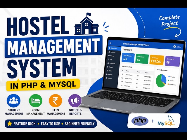 How to Build a Hostel Management System using PHP & MySQL