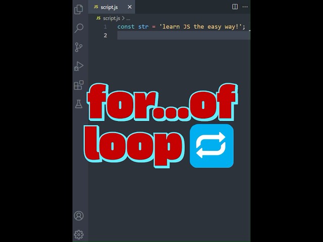 💡Why 'for...of' is Perfect for Strings!  #coding #javascript #dsa #programming