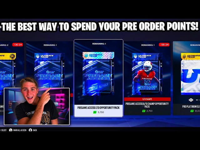 THE BEST WAY TO SPEND YOUR 4600 MADDEN 27 PRE-ORDER POINTS!