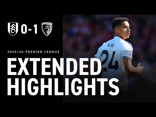 Both teams reduced to 10-men in one goal defeat 🟥 | Extended highlights of Fulham v Bournemouth