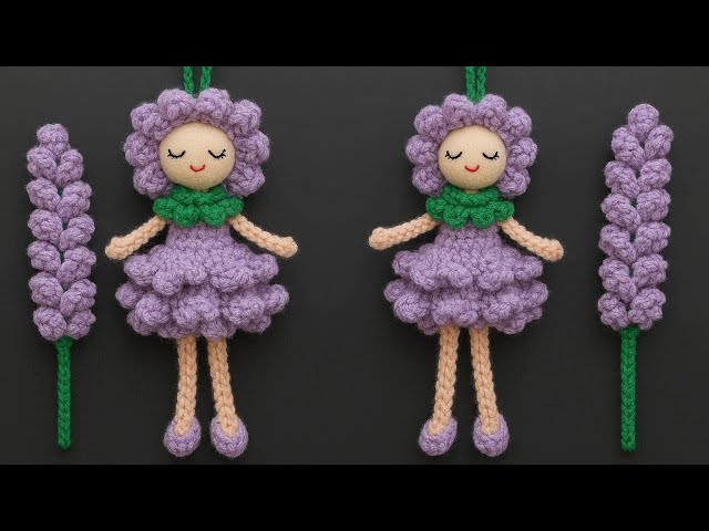 Crochet lavender Fairy Tutorial // কুশিকাটার পুতুল বানানো 