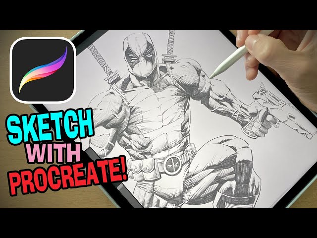 Procreate 2024! How To Pencil/Sketch On The iPad!