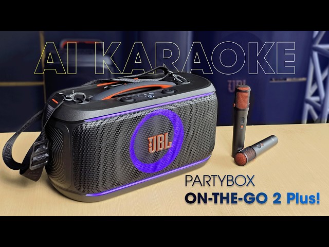 JBL PartyBox On-The-Go 2 Plus |  New Portable Party Speaker with AI Karaoke!