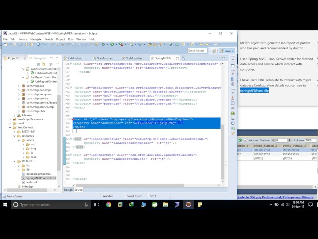 Spring java project | Patient-Lab Report