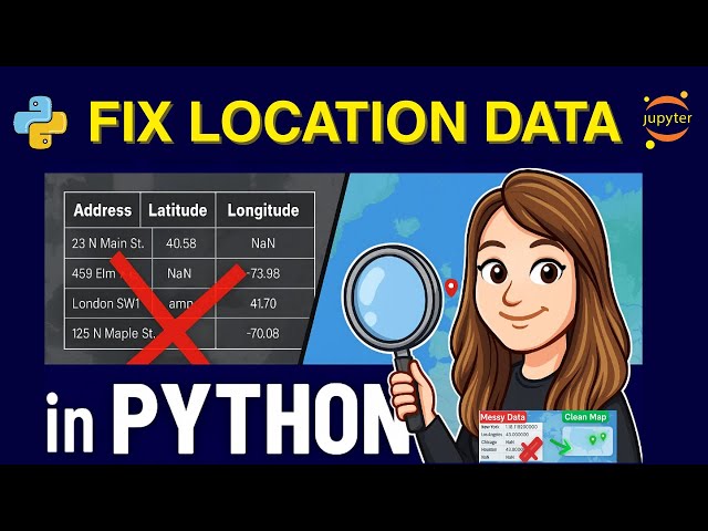 Fix Messy Location Data in Python | Geospatial Cleaning with Maps