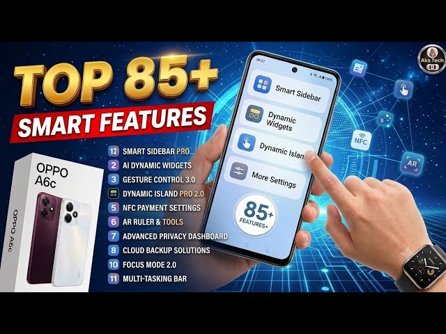 OPPO A6c Top 85+ Hidden Features, Tips & Tricks | You MUST Try These