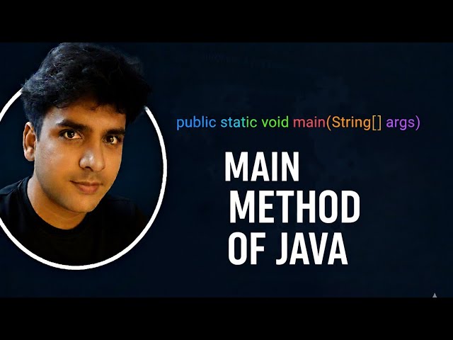 Java main() Method Explanation || public static void main(String[] args)||