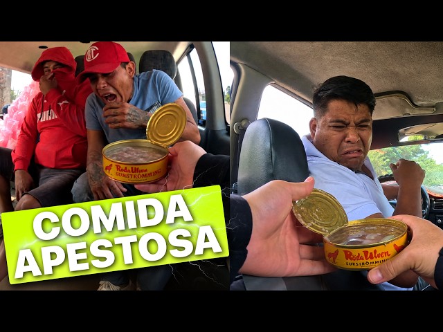Comiendo la Comida mas Apestosa del Mundo dentro de Taxis (BROMA)