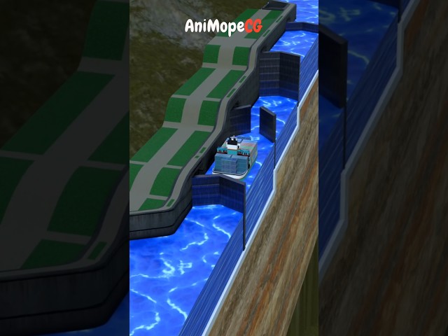How panama canal works | step by step animation #panamacanal #engineeringmarvels #howitworks
