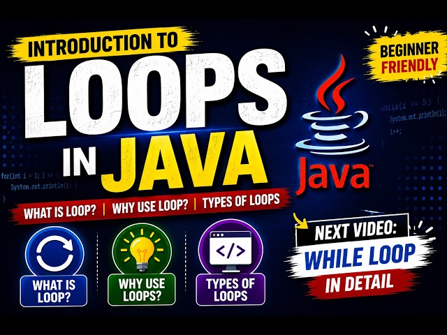 ☕Introduction to Loops in Java | What is Loop? Why Use Loop? Types of Loops