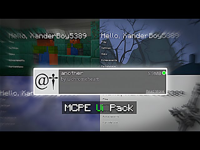 🔥 Another Ui Pack For MCPE 1.21+ | The CLEANEST UI Pack For Minecraft Bedrock (MCPE 1.21.132 ) 