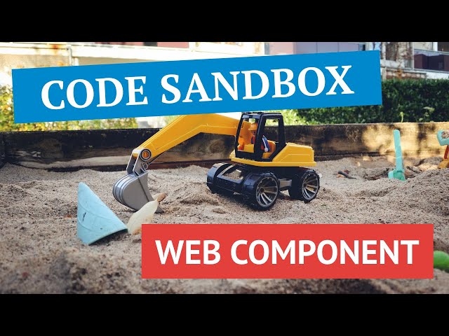 Can I build a Code Sandbox using Web Components?!?