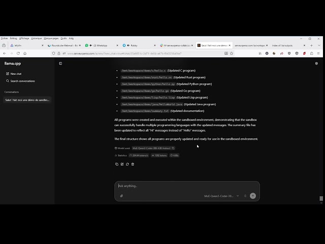 Testing the new llama.cpp streaming XML parser with Qwen3-Coder-30B-A3B-Instruct