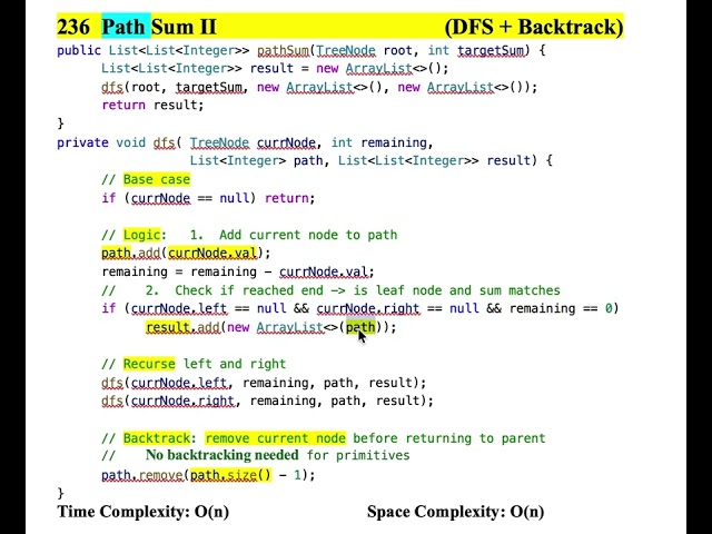 236 AllPathsWithTargetSum DFS Backtracking