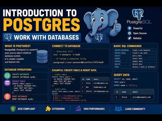 Postgres Database. DevOps course