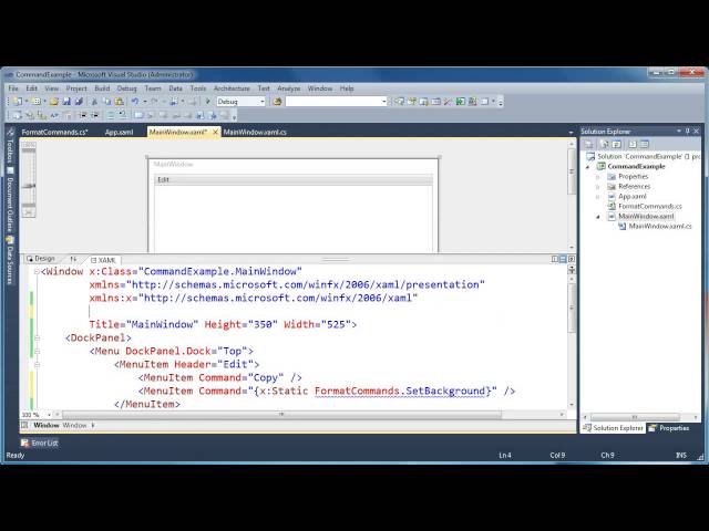 Creating custom commands in WPF
